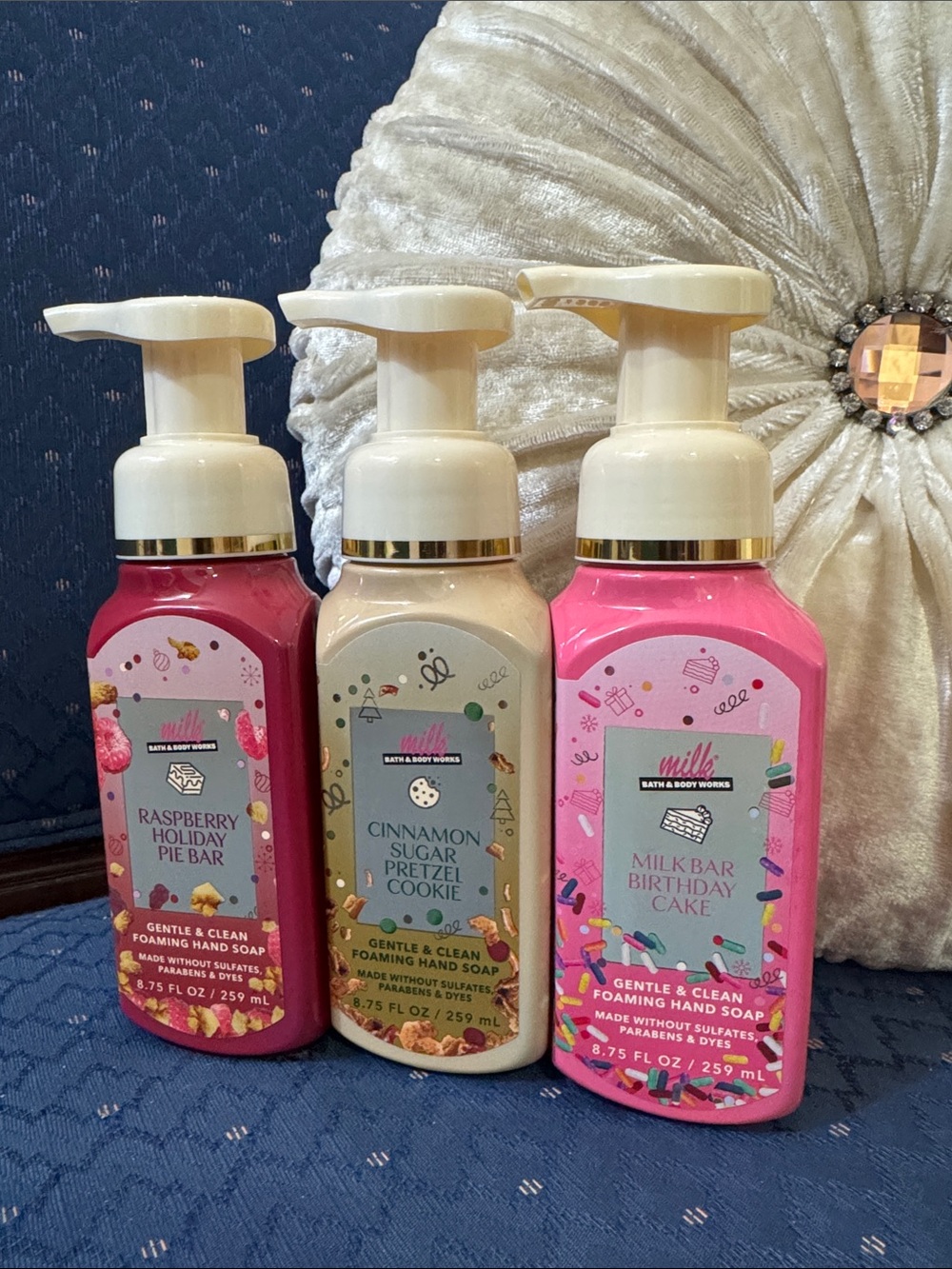 Bath & Body Works Pink & Cream Foaming Hand Soap Trio